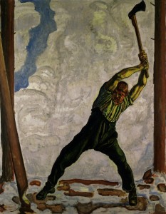 Hodler, Ferdinand: Der Holzfäller, um 1910.