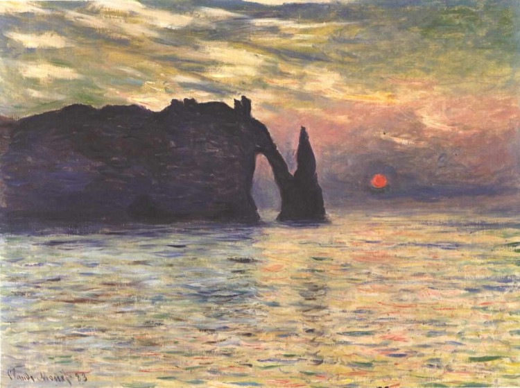 Monet - Sonnenaufgang bei Etreta