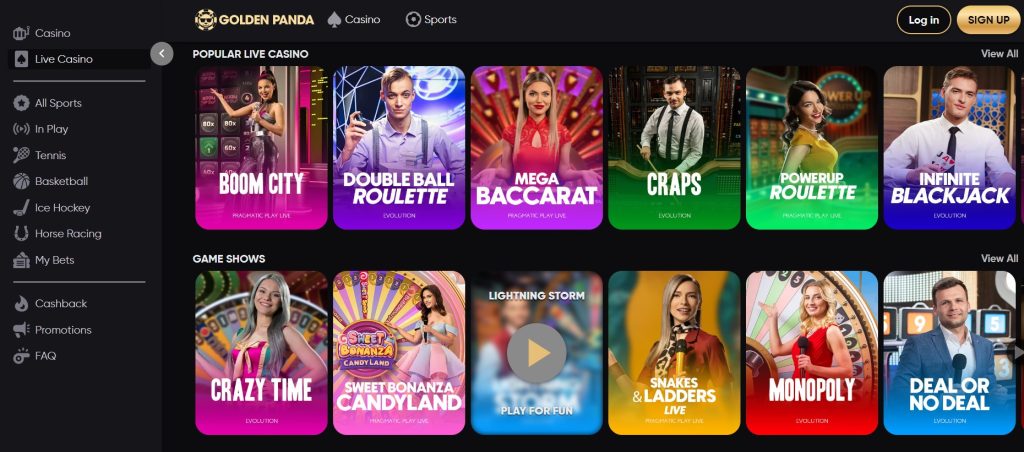 Golden Panda Online Casino app displayed on the App Store, showcasing vibrant graphics and exciting gaming options.
